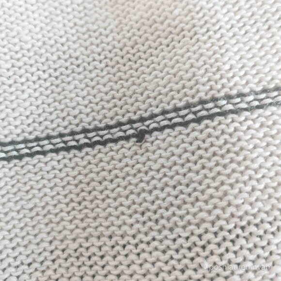 The White Company 100% Linen Striped Sweater – US Size 6 - Picture 9 of 11